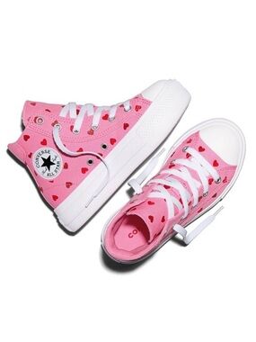 Converse Kids' Platform High Top
Sneakers - Pink 6